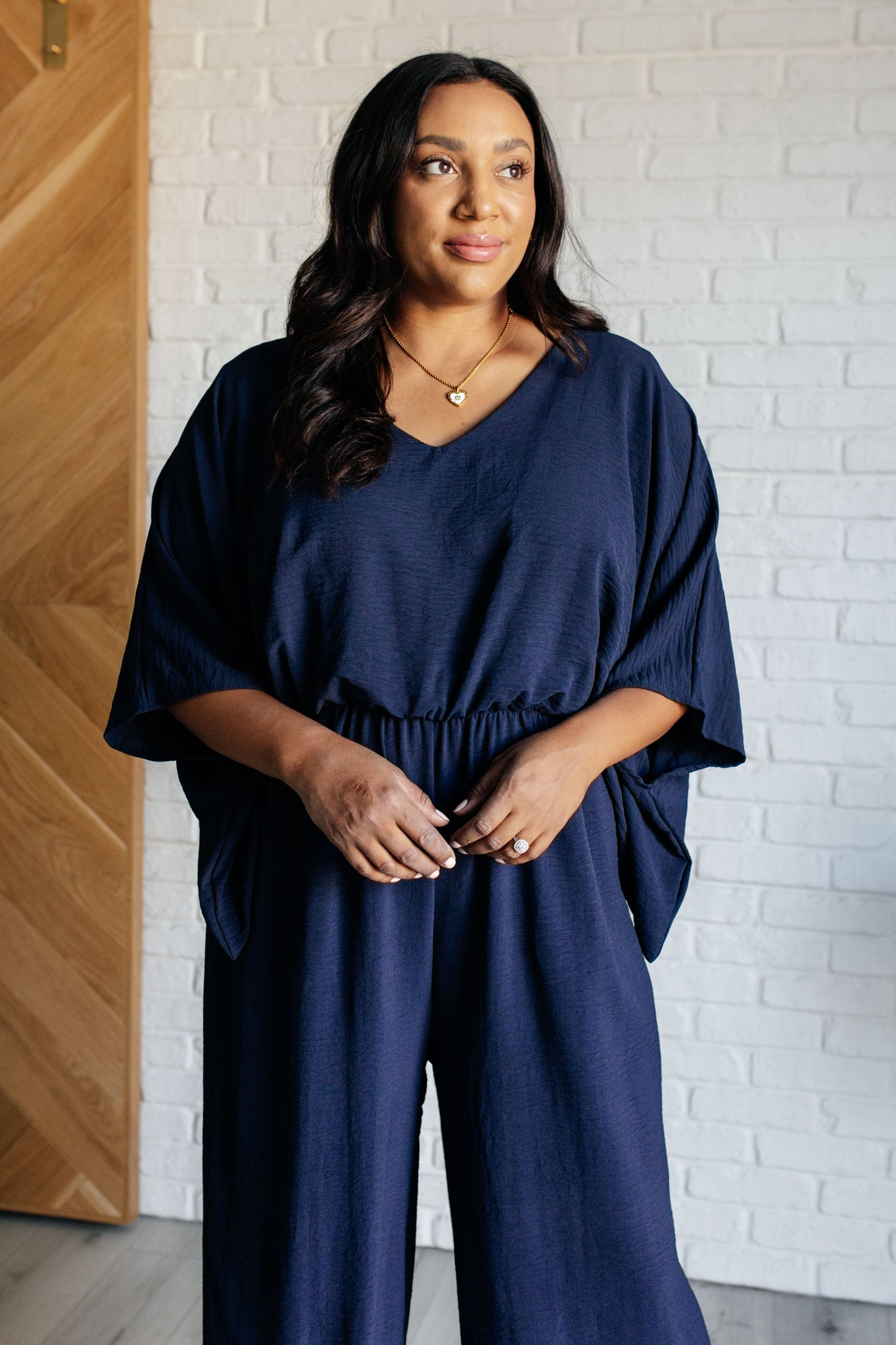 Up to Something Wide Leg Jumpsuit With Side Pockets