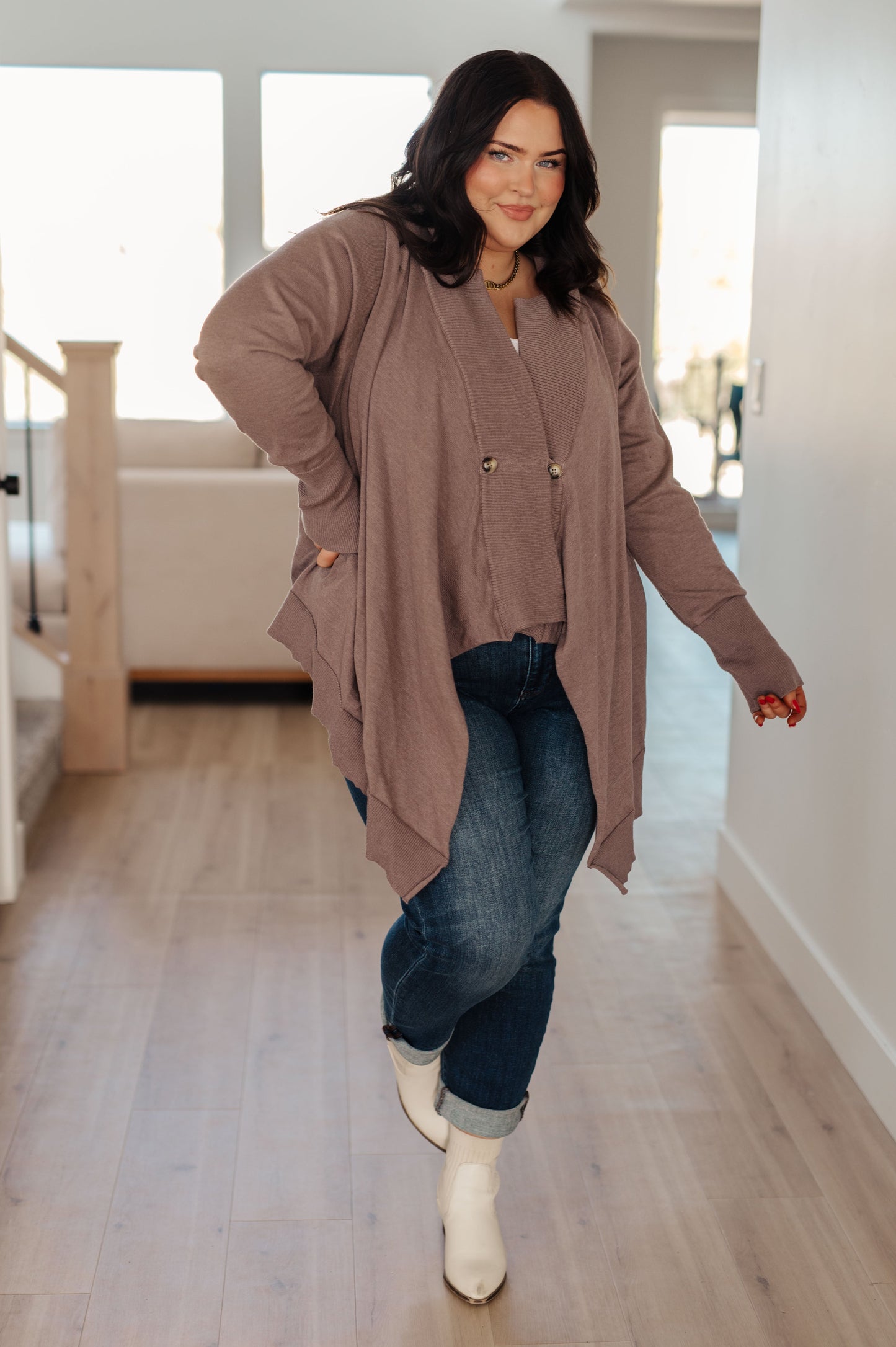 You've Got Options Cardigan Lightweight Hooded Style