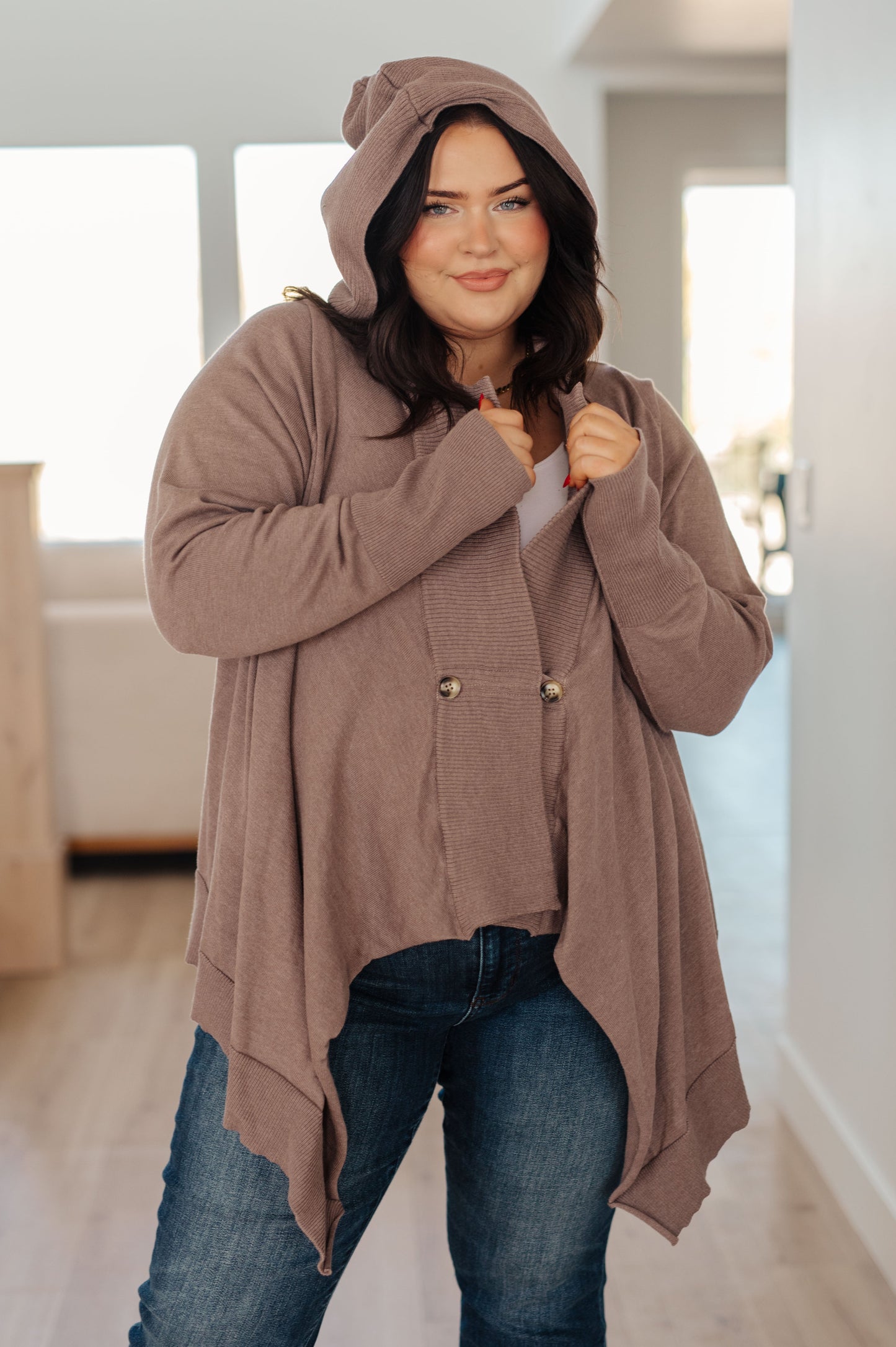 You've Got Options Cardigan Lightweight Hooded Style