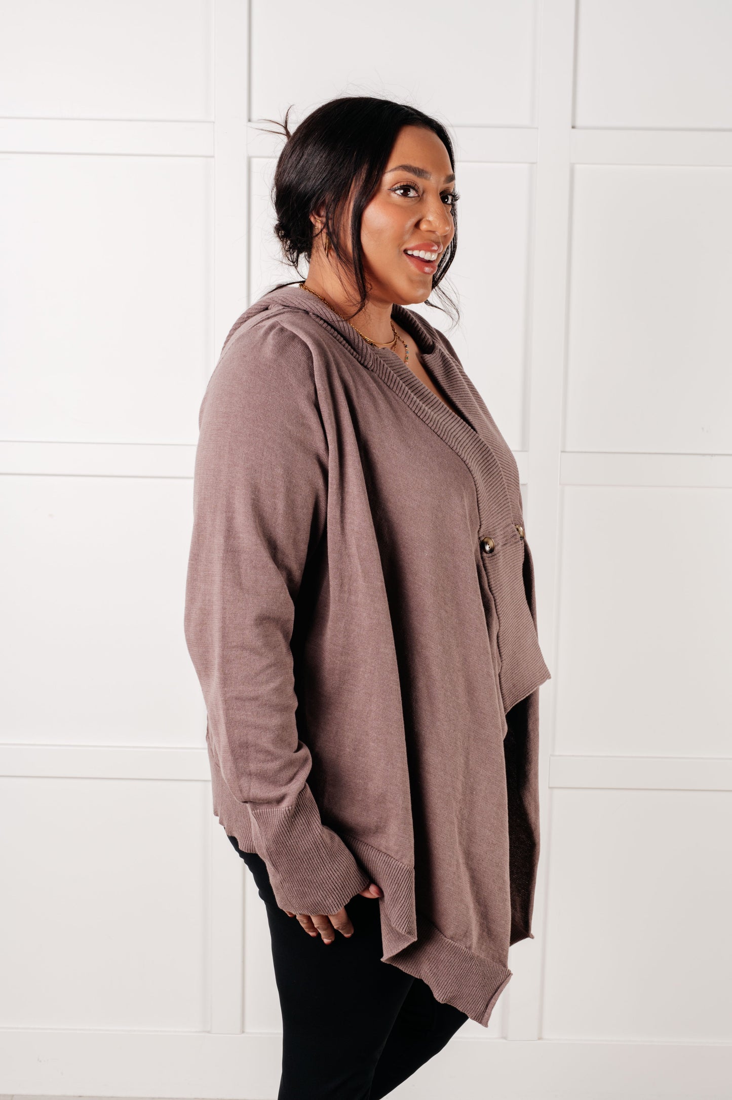 You've Got Options Cardigan Lightweight Hooded Style