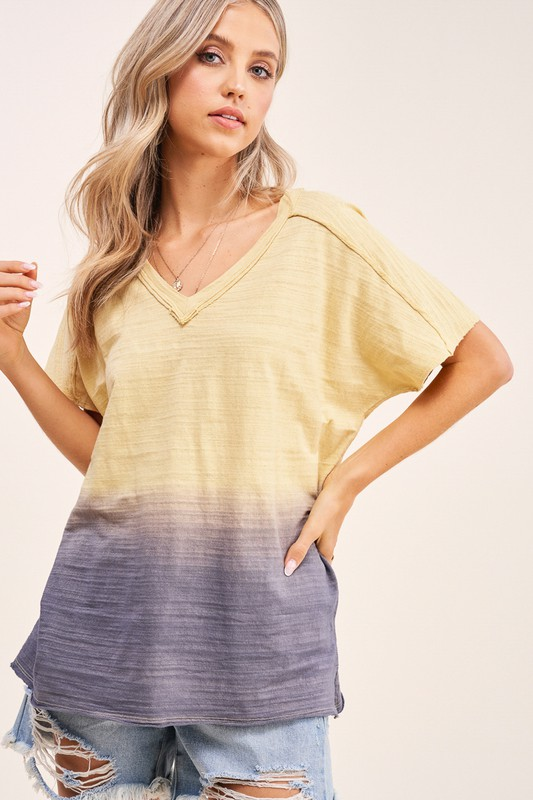 Peony Dip-Dye Top