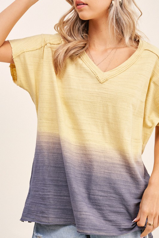 Peony Dip-Dye Top