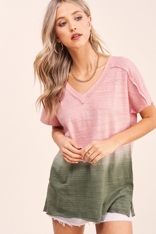 Peony Dip-Dye Top