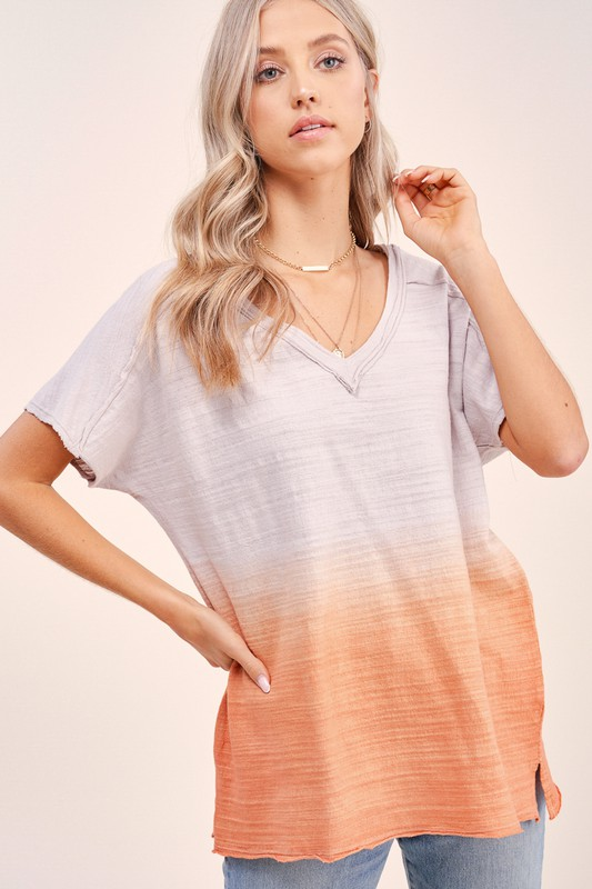 Peony Dip-Dye Top