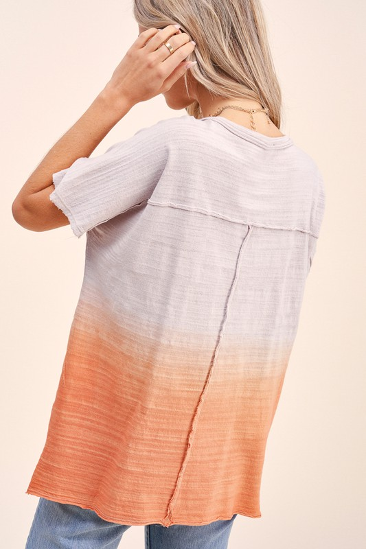 Peony Dip-Dye Top