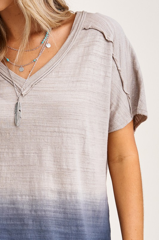 Peony Dip-Dye Top