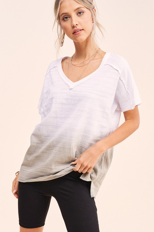 Peony Dip-Dye Top
