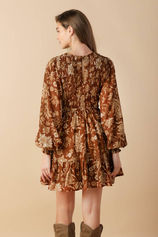 SWEET REMINISCENCE WOVEN MINI DRESS