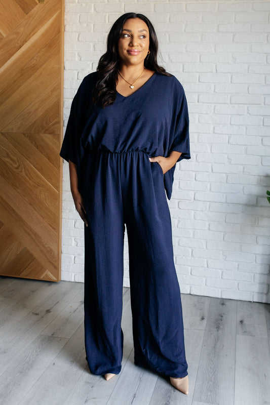 Up to Something Wide Leg Jumpsuit With Side Pockets