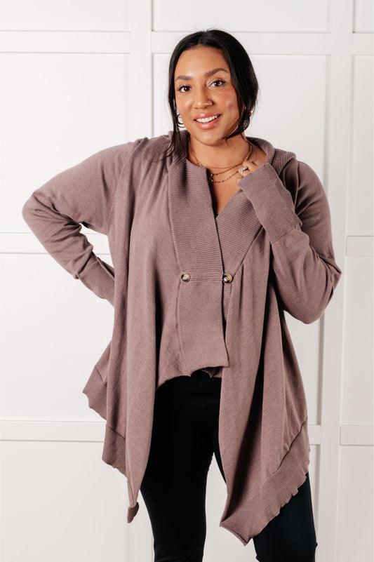 You've Got Options Cardigan Lightweight Hooded Style
