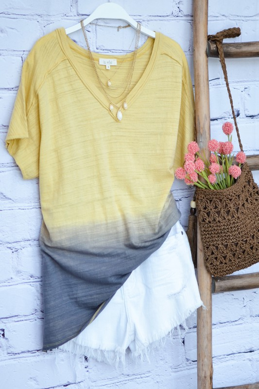 Peony Dip-Dye Top